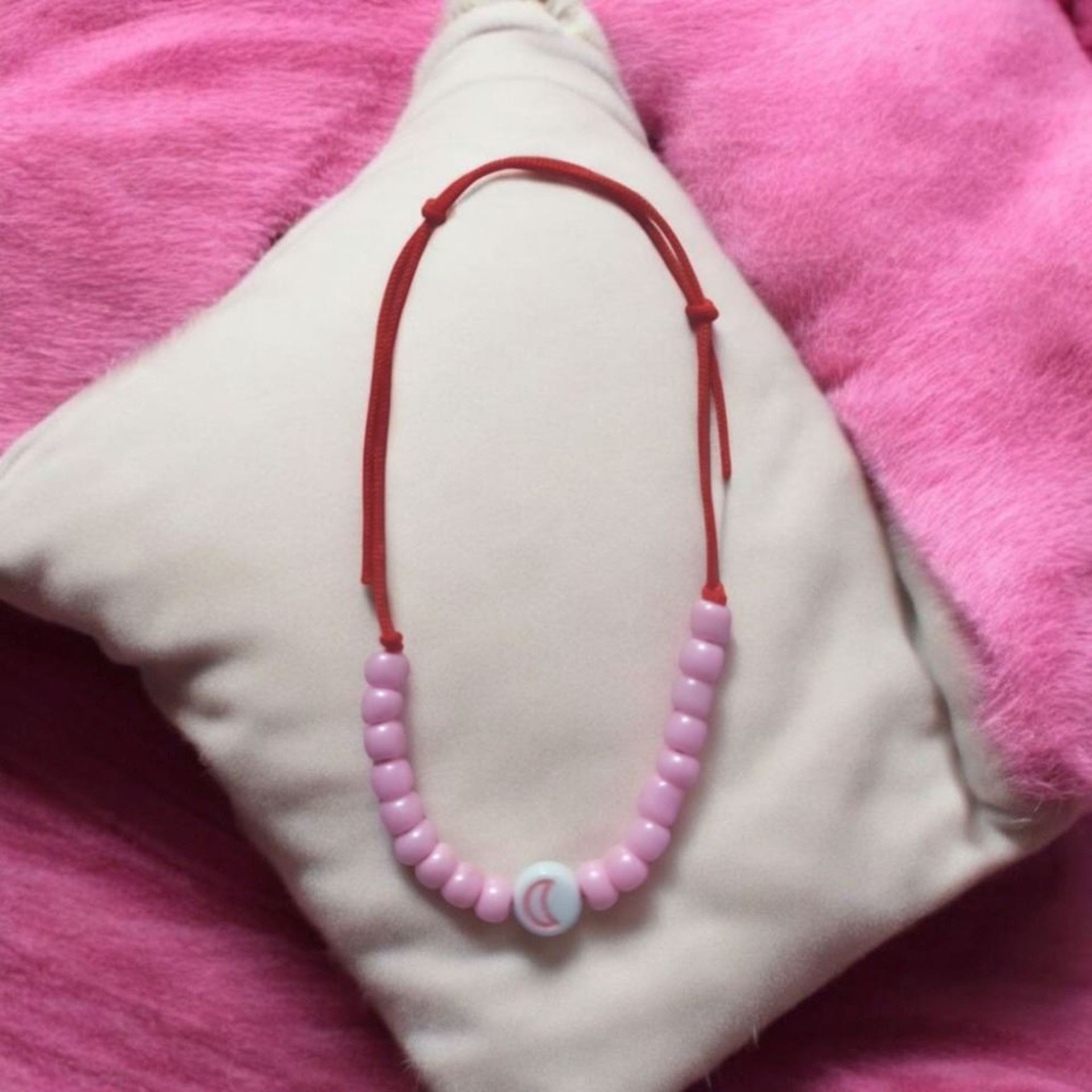 Ayarlanabilir Açık Pembe Ay Bileklik